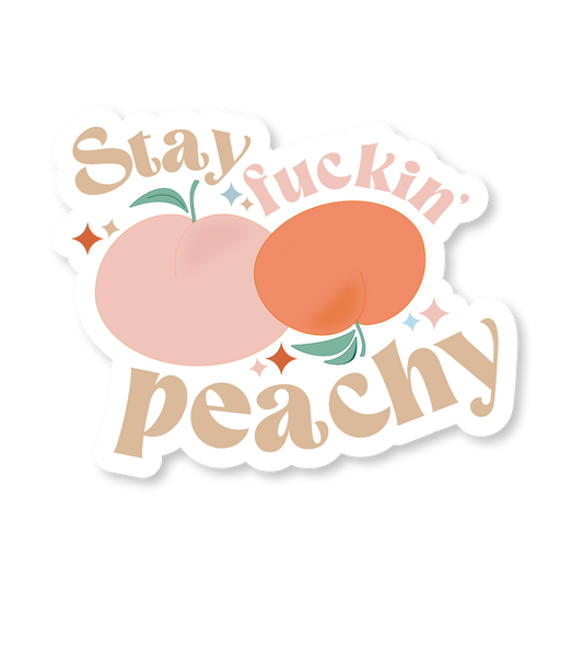 Stay Peachy Sticker