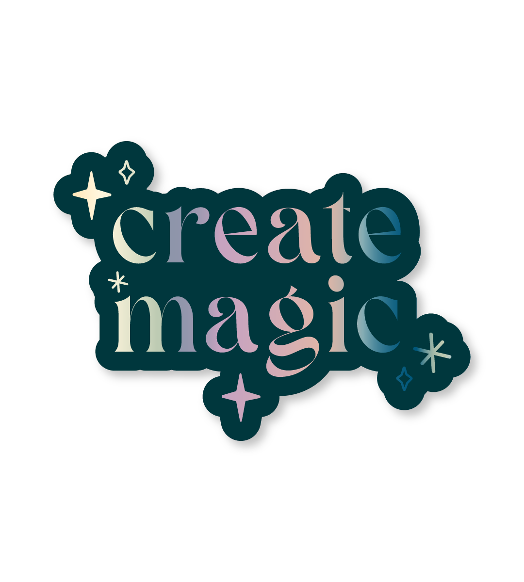 Create Magic Green Sticker