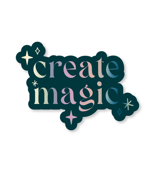 Create Magic Green Sticker